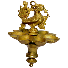 Brass Peacock Hanging Diya KBH00968