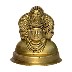 Brass 3 lady face Statue KBH01006