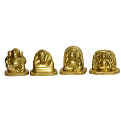  Brass Ashtavinayak Ganesha Set 8 Form Ganesha Statue KBH01022