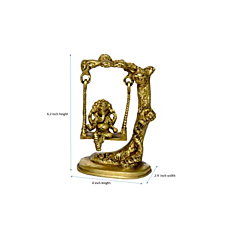 Brass Ganesha Small Jhula Idol KBH01032