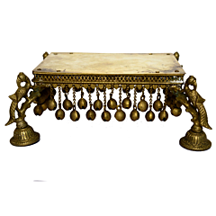 Brass peacock with bell bajath | KBH01055