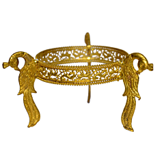 Brass peacock bowl stand | KBH01061