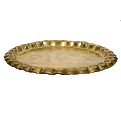 Brass pooja dish medium | KBH01062