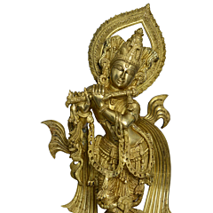 Brass krishna Story 25 Inch | KBH01063
