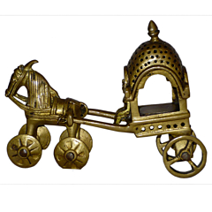 Brass Horse Cart Showpiece KBH01224