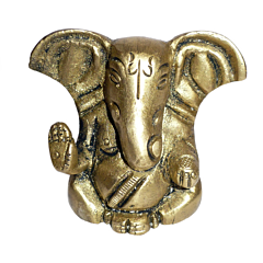 Brass Big Ear Ganesha Small Idol KBH01401
