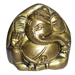 Brass Laddu Ganesha Idol KBH01407