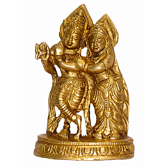 Brass Radha Krishna Idol KBH01493