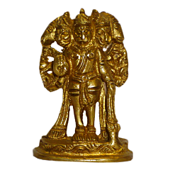 Brass Panchmukhi Hanuman Small Idol KBH01530