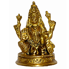 Brass Laxmi Sitting Mid Idol KBH01547