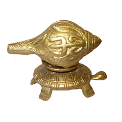 Brass Tortoise with Sankh Mid Idol KBH01621