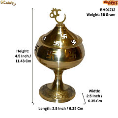 Brass Globular Divi Small KBH01712