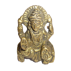 Brass Laxmi Sitting Small Idol KBH02324