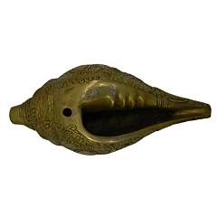 Brass Radha Krishna Shankh Mid Idol KBH02657