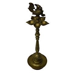 Brass Peacock Divi Mid KBH02735