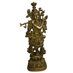 Brass Krishna Big Idol KBH02995