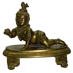 Brass Bal Krishna on Bajath Idol KBH03376