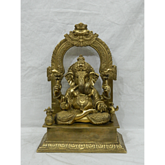 Brass Dagdu Ganesh Kaman 15 Inch KBH03929