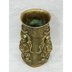 Brass Laughing Buddha Flower Pot KBH03932