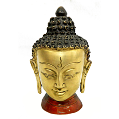 Brass Buddha Face Statue KBH04202
