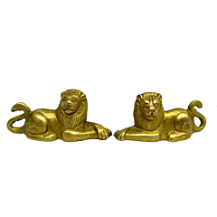 Brass Lion Pair Showpiece KBH04206