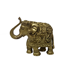 Brass Small Elephant Figurine KBH04502