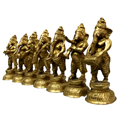 Brass Ganesh Musical Set KBH04513