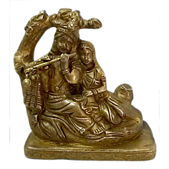 Brass Radha Krishna Idol KBH04548