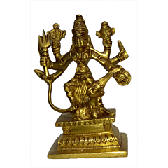 Brass Sitting Durga Idol KBH04552