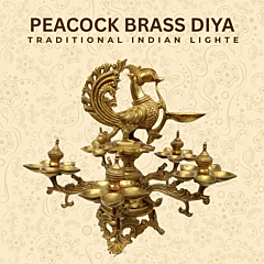 Brass peacock divi  KBH04562