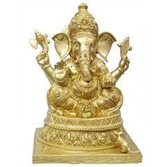 Brass Lord Ganesha Idol KBH04565
