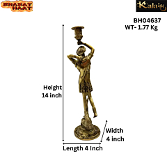 Brass Man Candle Stand KBH04637