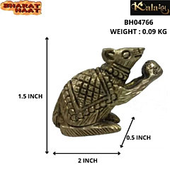 Brass Rat Medium Fine Collectible Statue KBH04766