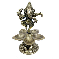 Brass Dancing Ganesh on Divi KBH04788