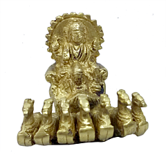Brass Surya Rath Collectible Statue Miniature KBH04801