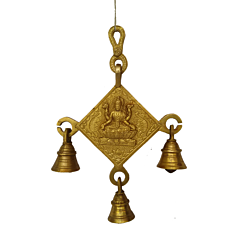 Brass Goddess Laxmi Bell Hanging KBH04879