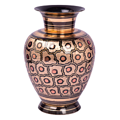 Brass Black Finish Flower Pot Thick Medium KBH05019