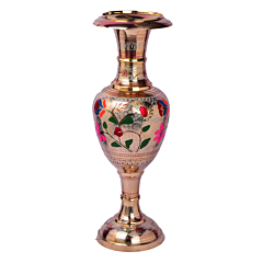 Brass Colour Design Medium Flower Pot KBH05023