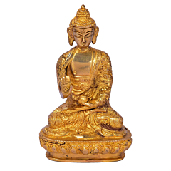Brass Sitting Buddha Medium Idol KBH05032