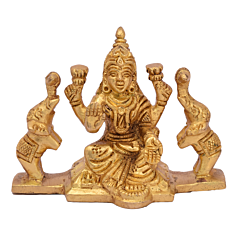 Brass Gaj Laxmi Statue Idol KBH05078