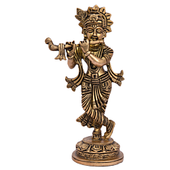 Brass Standing Krishna Medium Statue KBH05116