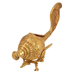 Brass Shankh With Stand 9 Inch KBH05172