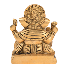 Brass Ganesh sitting | KBH05181