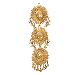 Brass Sun bell Wall Hanging 22 Inch KBH05222