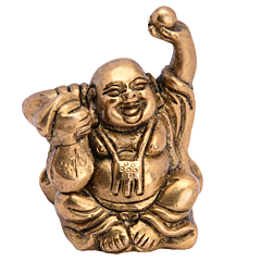 Brass Laughing Buddha Medium Size Collectible Art KBH05348
