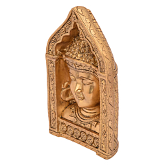 Brass Buddha Face Wall Hanging KBH05404