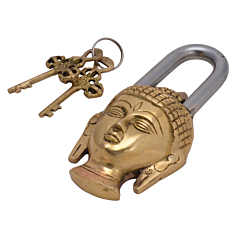 Brass buddha lock KBH05598
