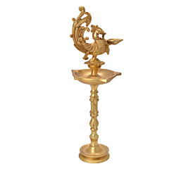 Brass Small Peacock Divi KBH05617