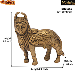 Brass Kamdhenu Cow Small Idol KBH05655