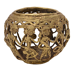 Brass Round Pan with Pen Stand KBH05685